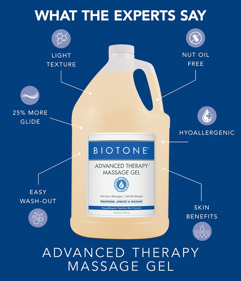 BIOTONE Advanced Therapy Massage Gel, Smooth, Silky Glide Without the Oil Feel, Ideal Workability, Nut-Oil Free, Hypoallergenic - Image 5